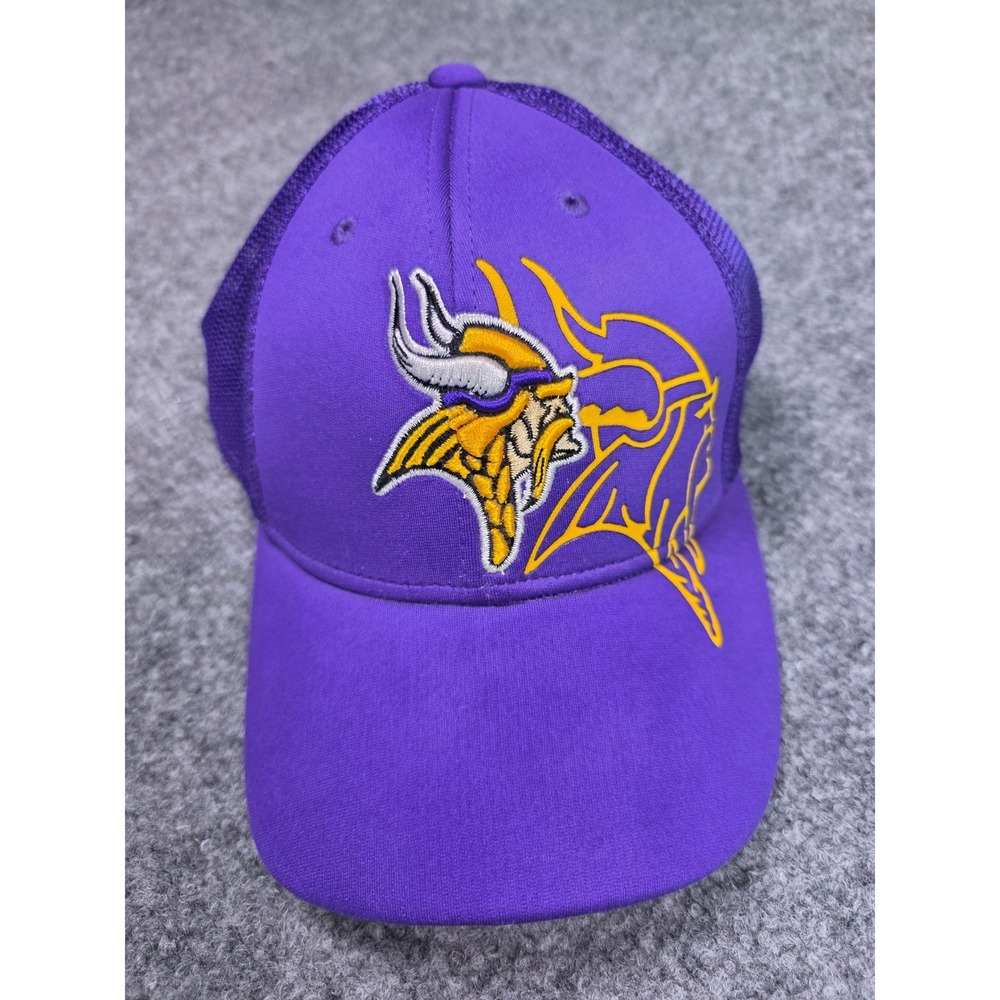 Reebok Minnesota Vikings Hat Mens L/XL‎ Purple NFL Mesh Weld One Cap